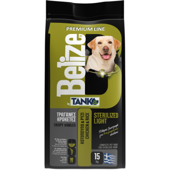 Tanko Belize Sterilized Light Dog Chicken & Rice 15kg 27/12