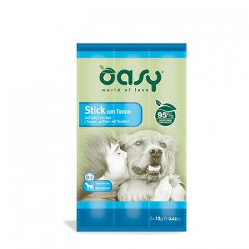 Oasy Sticks Σνακ Για Σκύλους Τόνος 3x12gr