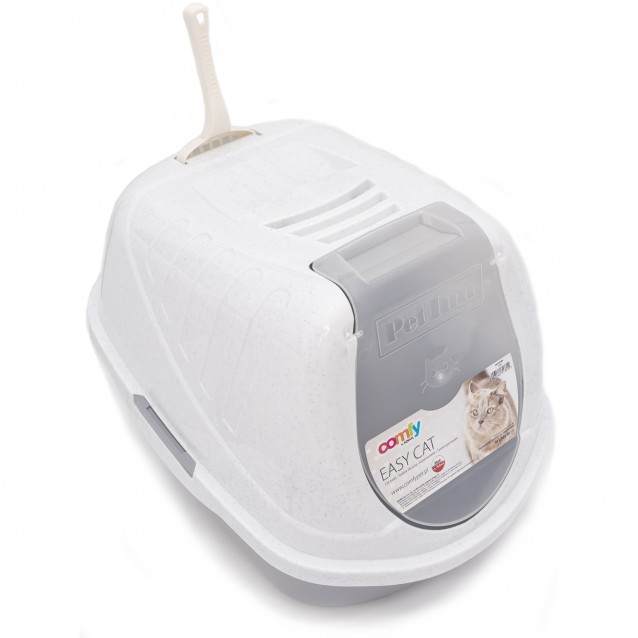 Aquael Comfy Τουαλέτα Γάτας Easy Cat Με Φτυαράκι Γκρι 54x40x40cm