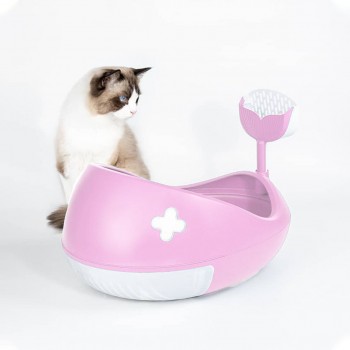 Cat Litter Shark Box Pink 55x40x36.7cm