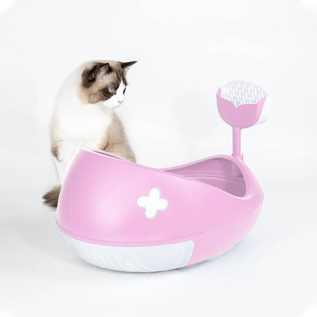 Cat Litter Shark Box Pink 55x40x36.7cm