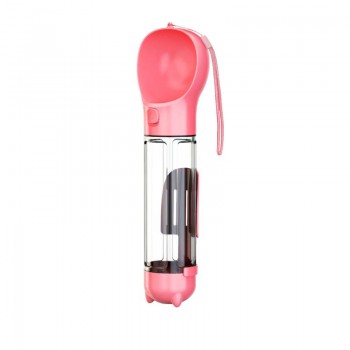 Travel Feeding And Watering Bowl 500ML-Αξεσουάρ Ταξιδιού Κατοικίδιων 345x98MM Pink
