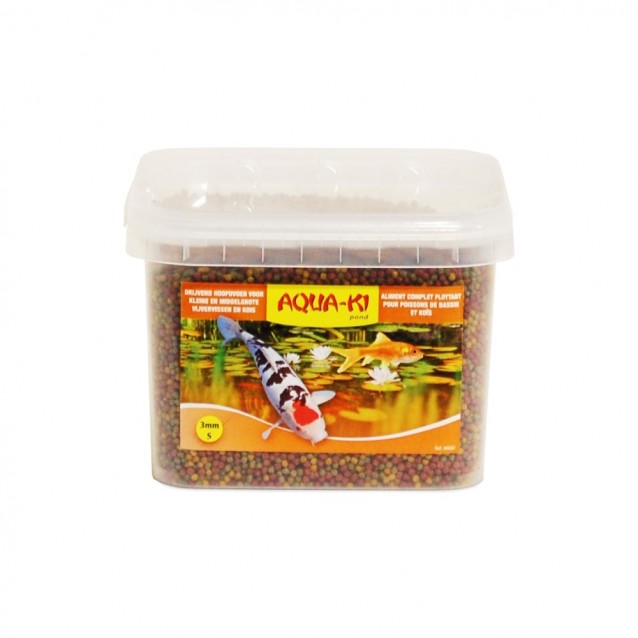 Aqua-ki Τροφή Orange 3 Colour Pond Fish Κουβάς 3,5lt/1,19kg