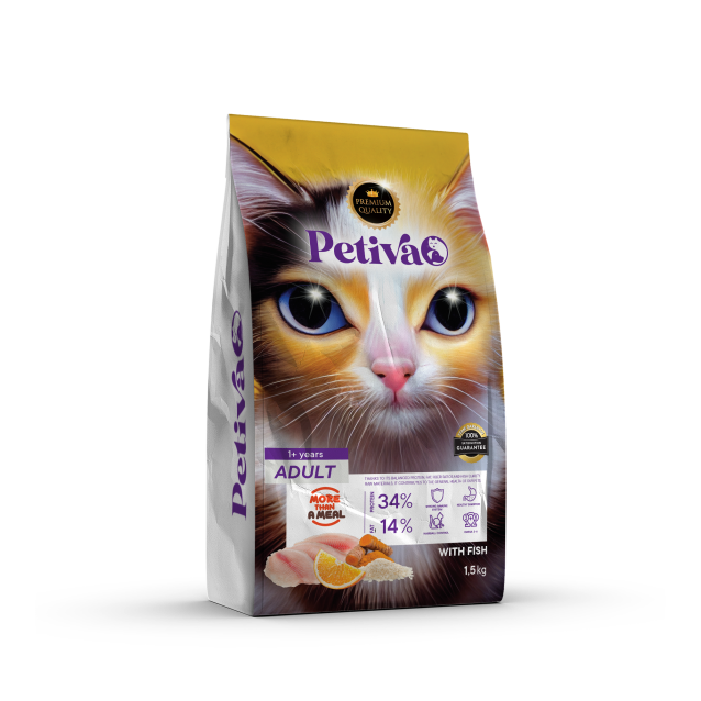 Petiva Cat Food Adult Fish 1,5kg