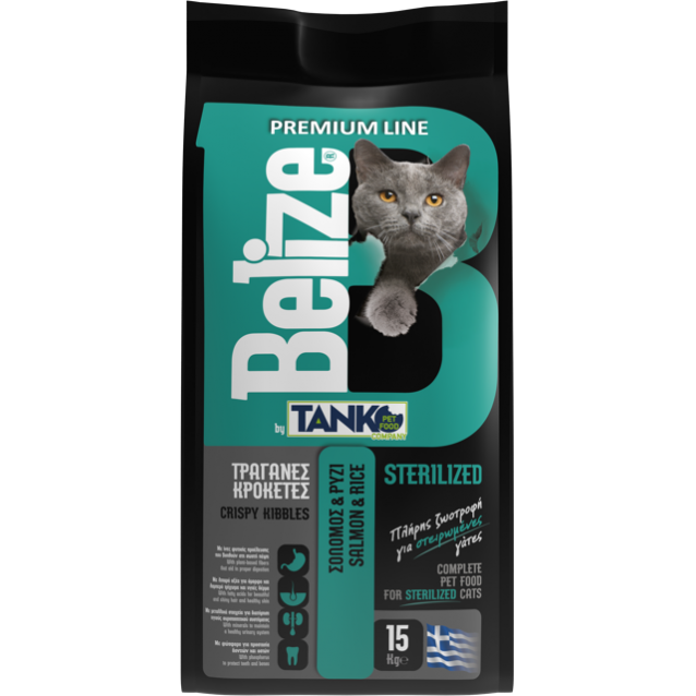 Tanko Belize Sterilized Cat Salmon 15kg 32/14