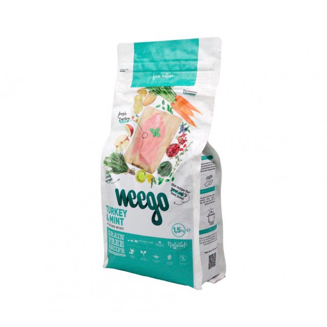 Weego Cat Food Adult Sterilized Turkey & Mint 7kg