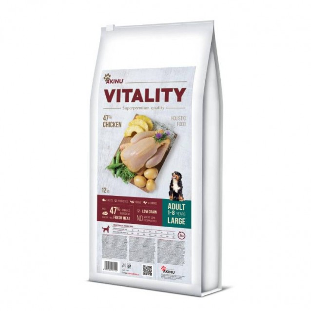 Akinu Vitality Κοτόπουλο Μεγάλες Φυλές 12kg