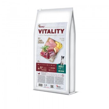 Akinu Vitality Αρνί Και Κοτόπουλο Μεσαίες/Μεγάλες Φυλές 12kg