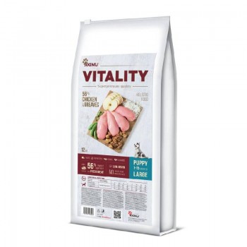 Akinu Vitality Κοτόπουλο Για Κουτάβια Μεγάλες Φυλές 12kg