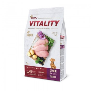 Akinu Vitality Κοτόπουλο Για Μικρόσωμες Φυλές 8+ Ετών 3kg