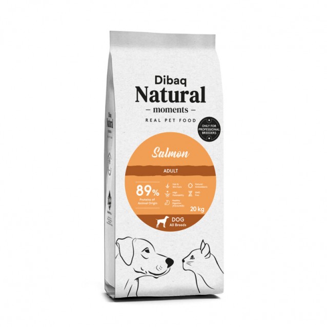 Dibaq Natural Moments Breeders Adult All Breeds Low Grain Με Σολομό 20kg