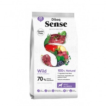 Dibaq Sense Holistic Hypoallergenic Grain Free Wild Boar & Deer 10 kg