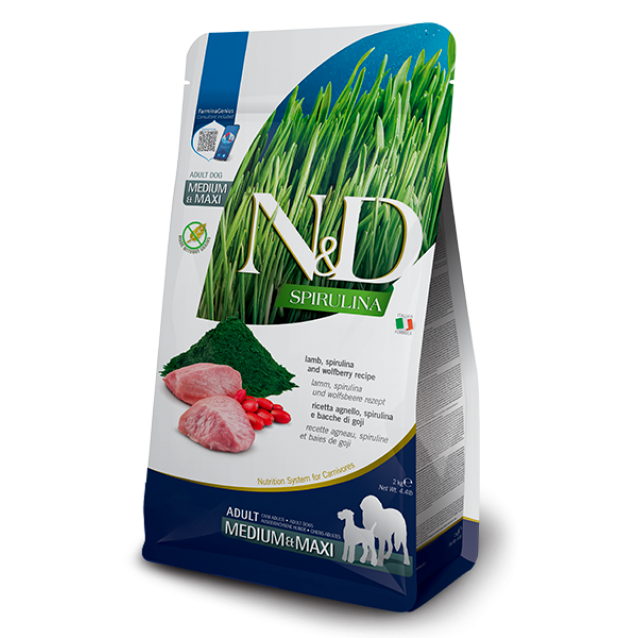 Farmina N&D Spirulina Canine Adult Med/Maxi Lamb 7kg