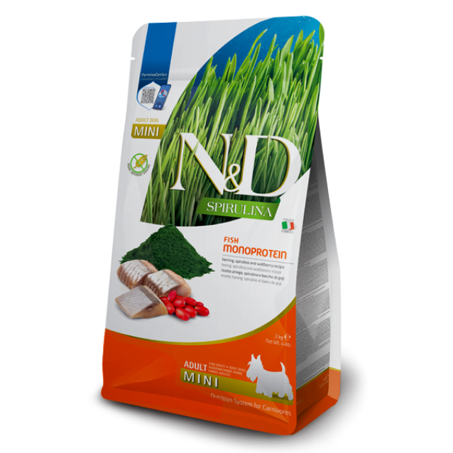 Farmina N&D Spirulina Canine Adult Mini Herring 2kg