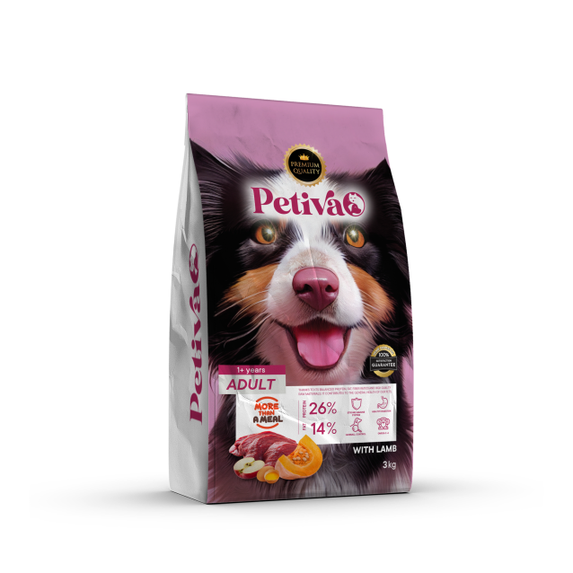 Petiva Dog Food Adult Lamb 3kg