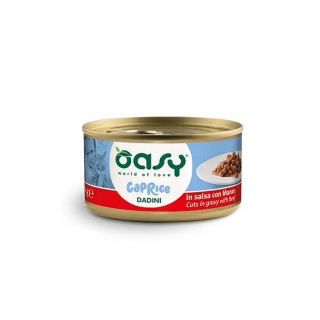 Oasy Cat Caprice Dadini Cuts In Gravy Adult Βοδινό 85gr
