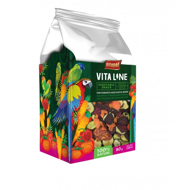 Vitapol Vitaline Λιχουδιές Παπαγάλων & Εξωτικών Vegetable Snack 80gr