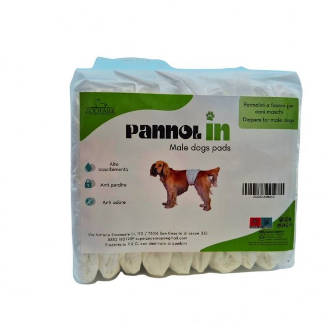Zoopark Panoll In Πάνες Βρακάκια Για Αρσενικά Σκυλιά Large 20 Τεμ.